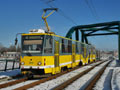 KT8D5-RN2P č. 289 na tramvajové mostě na Borech 27. 1. 2021